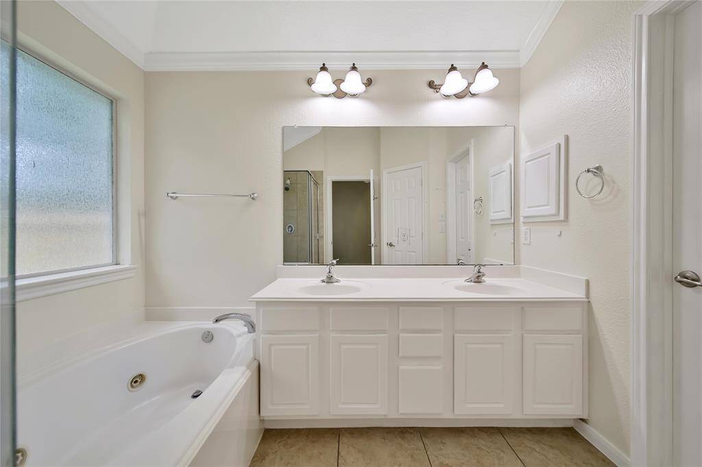 The door on the right of this picture is the second of the two closets in the primary suite.