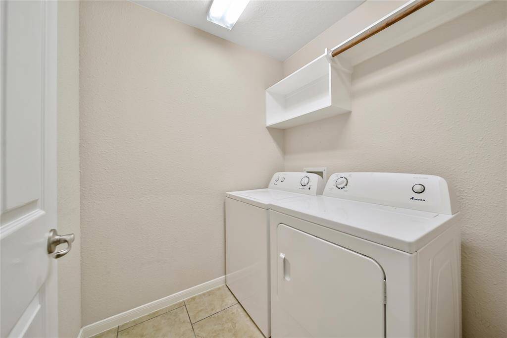 Washer and Dryer are included.