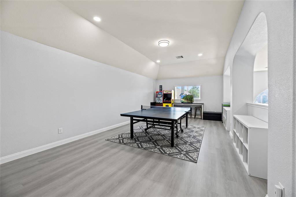 Huge game room with plenty of room or a ping pong table, pool table or anything you can image!
