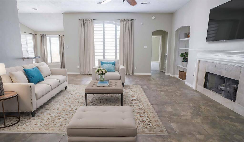 Family room (virtually staged)