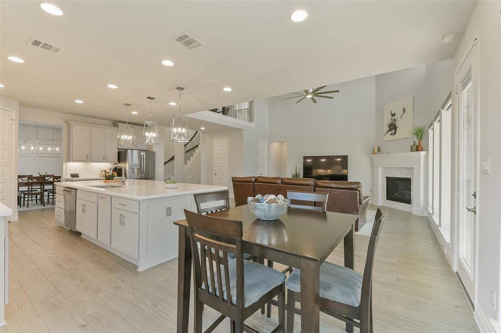 Each space is distinct, yet they flow together to make entertaining in this home a dream.
