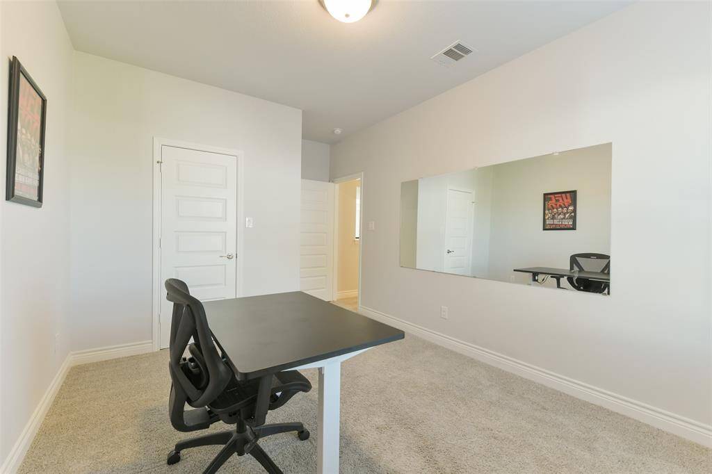 Third large bedroom, on the second floor, has walk-in closet.
