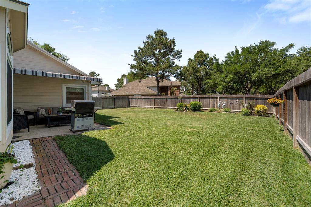 The backyard meets all of your outdoor needs...its one of the larger lots in the neighborhood.
