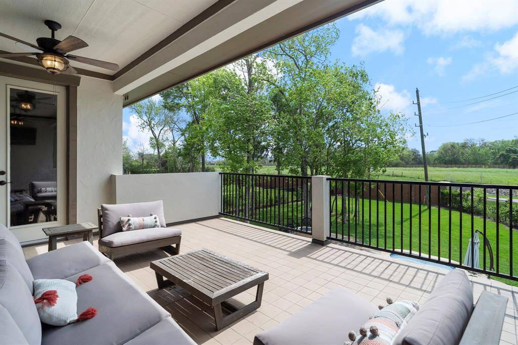Take in serene views from the upstairs terrace, offering a peaceful outdoor retreat with space to relax and unwind.