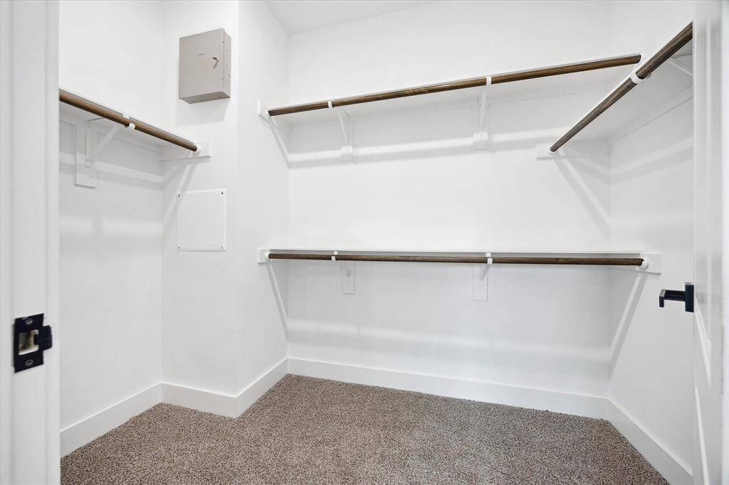 Look at this spacious walk-in closet.