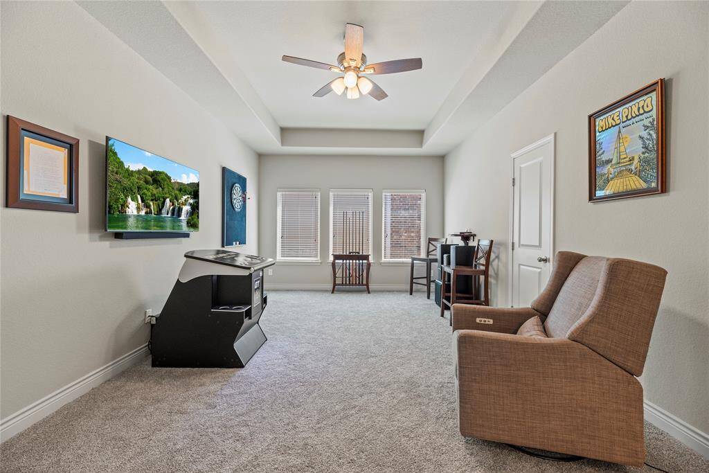 The game room is the perfect spot for the family to host game night or let the family just enjoy time together.