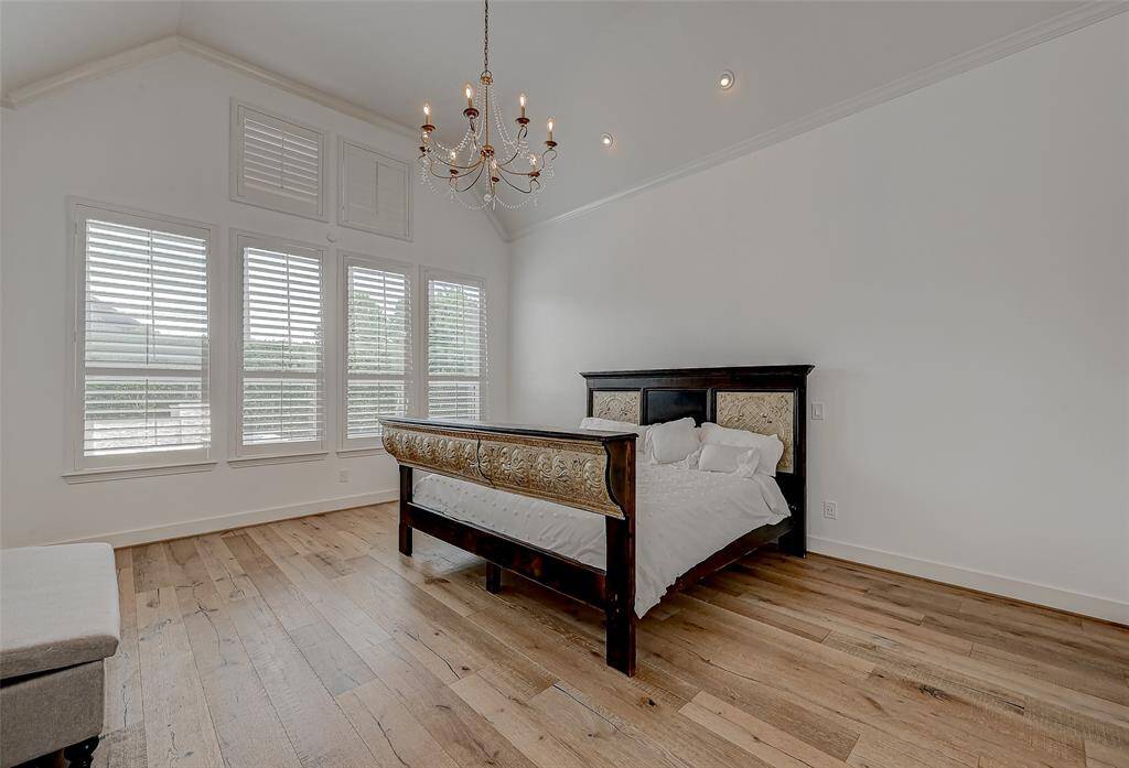 Primary Suite is off the open living space on the first floor.