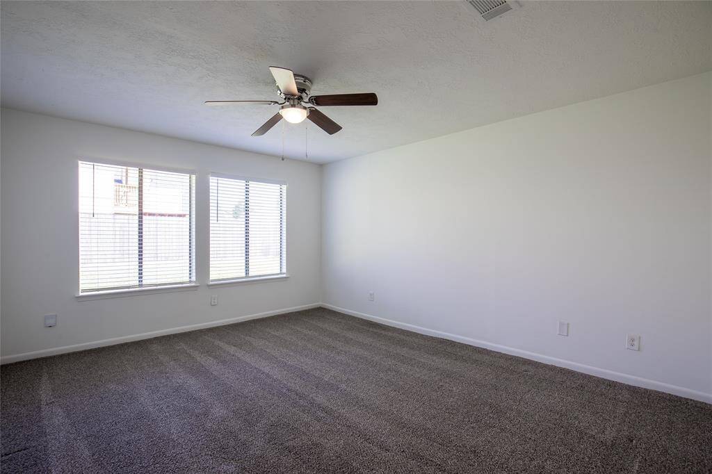 Huge primary bedroom at the back of the house for privacy and quiet