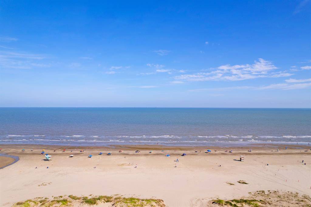 Arial beach view