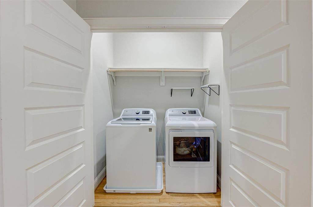 Washer and dryer are included