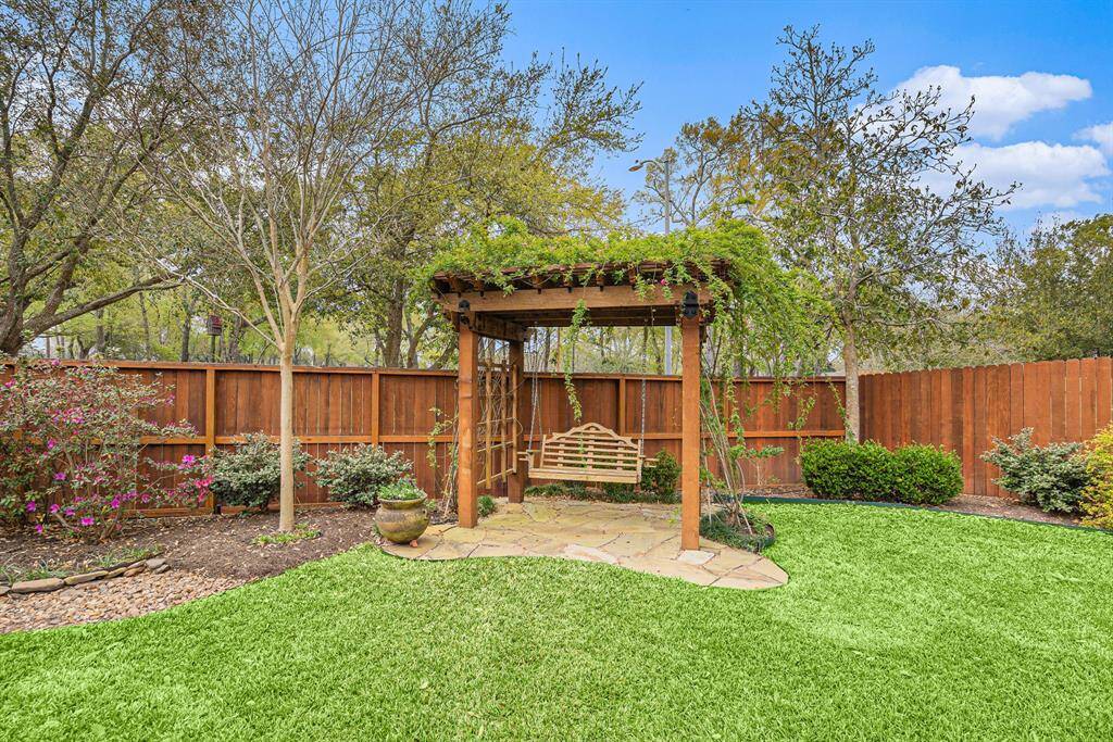 Relax in your arbor and swing