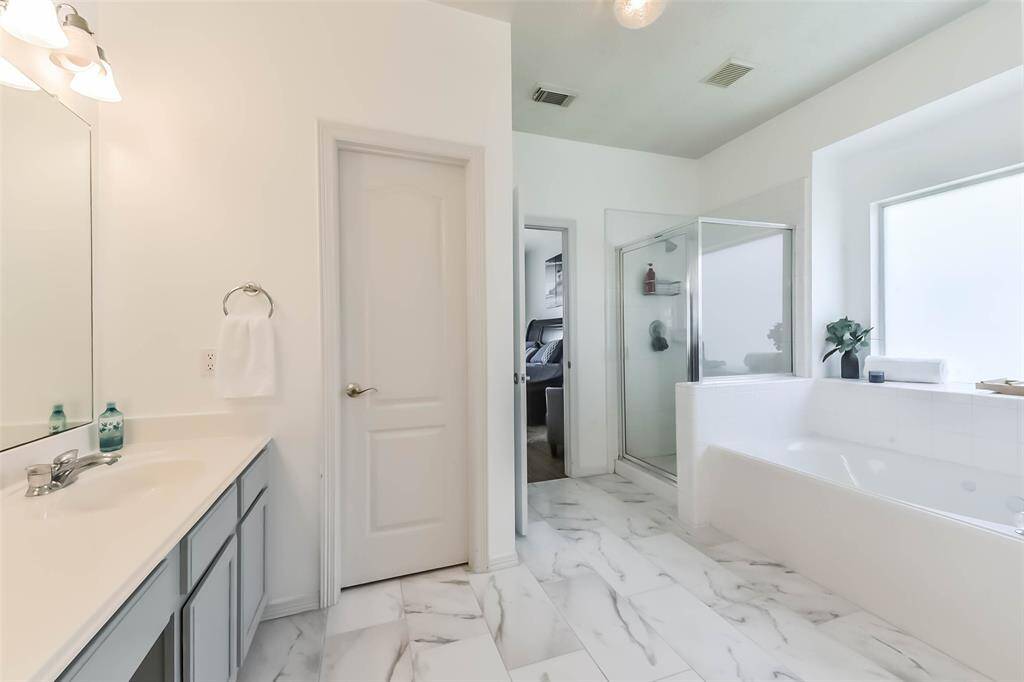 The Ensuite is spacious as well.  The Modern Tile is new