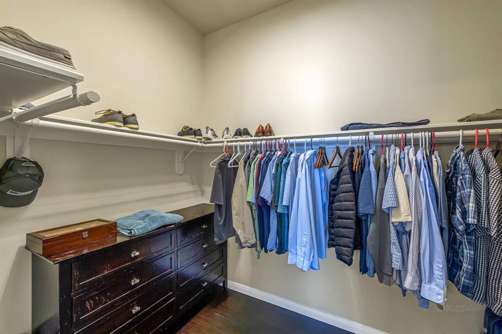 1 of the 2 spacious closets in the primary suite