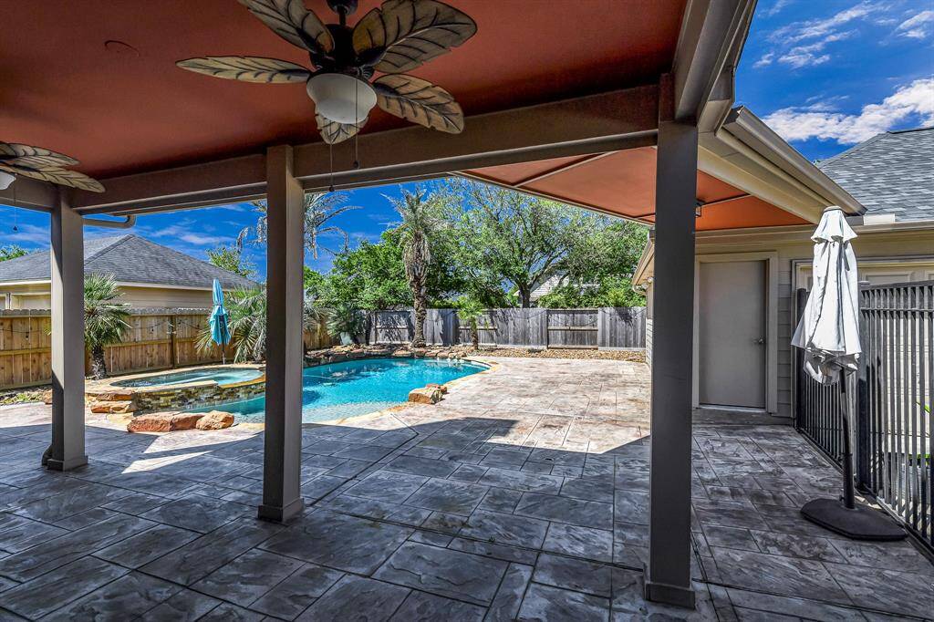 The view out the backdoor to your private oasis