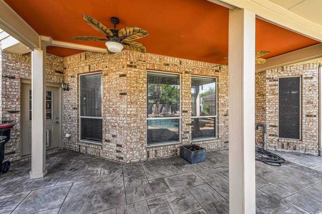 Notice the low maintenance brick on the back of the home