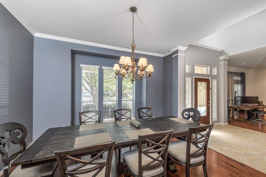 Another view of the dining area back to the front door