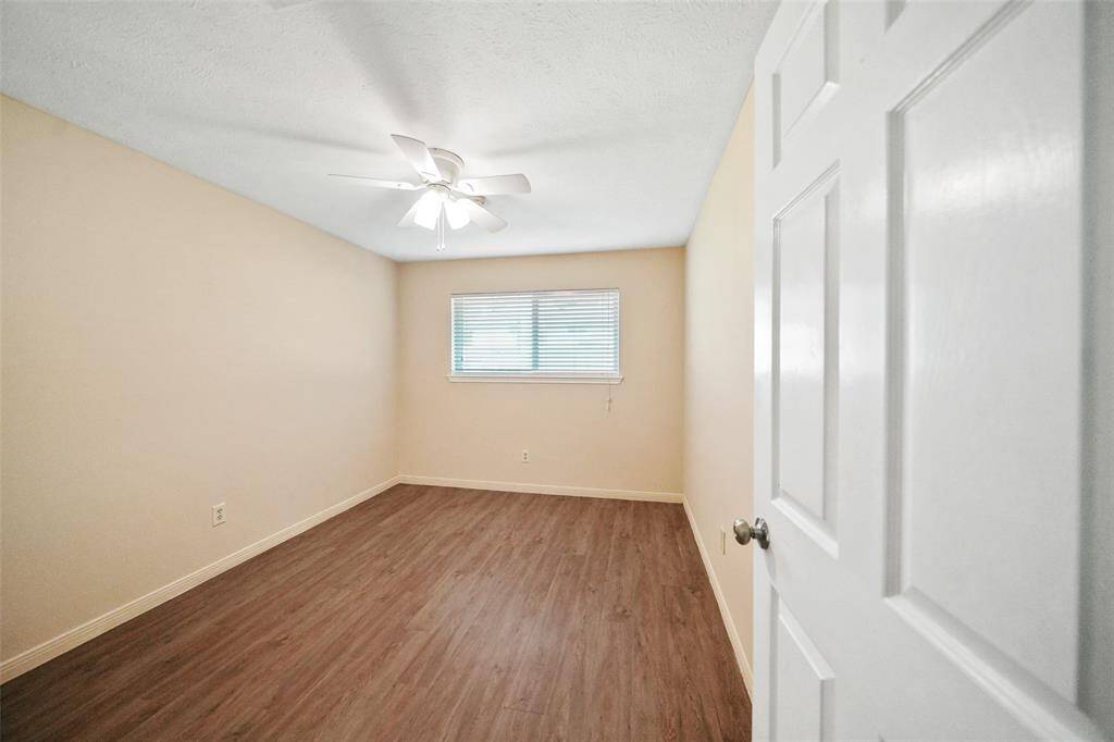 Freshly painted secondary bedroom.