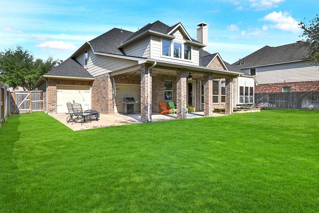 The backyard feels endless—tons of space to make it your own.