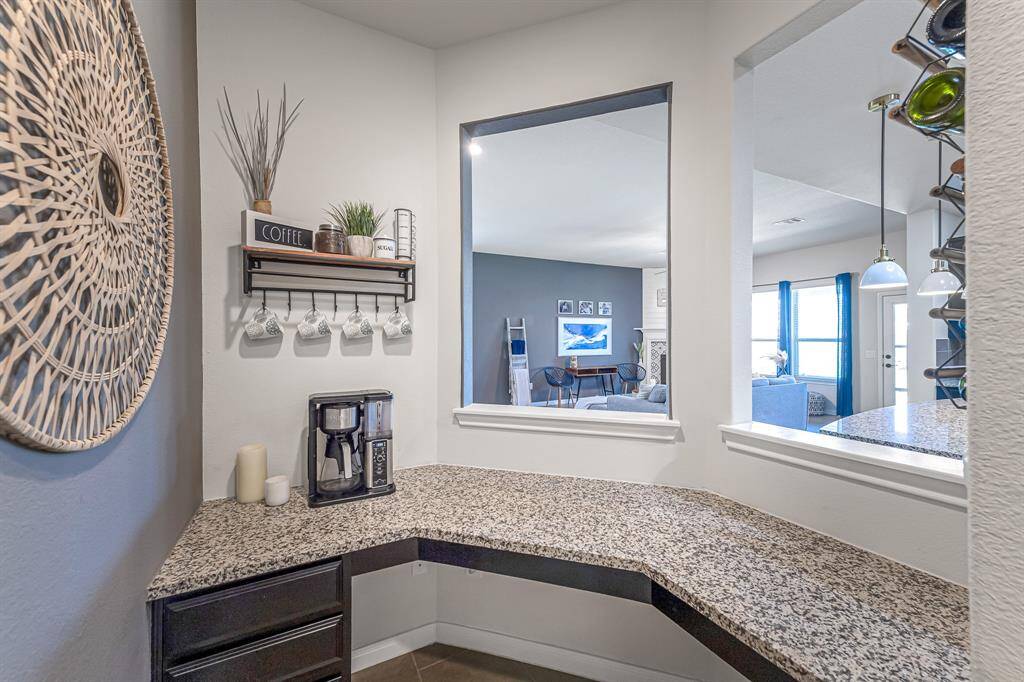 Office nook off of kitchen