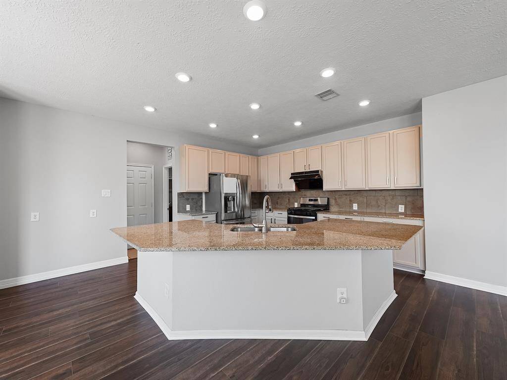 Giant Kitchen island! Perfect for hosting friends and family!
