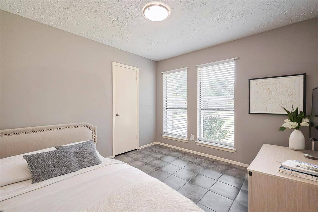 Virtually staged bedroom