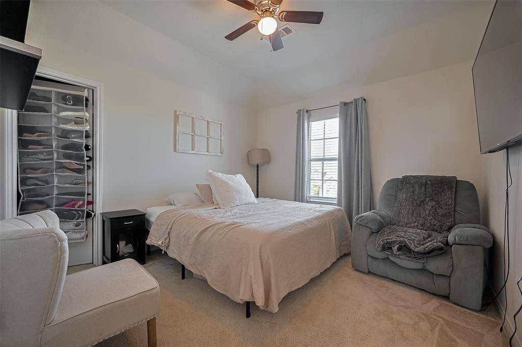 Media Room- surround sound speakers will stay. This is currently an extra space but is ready for family movie night with sconce lighting on the walls.