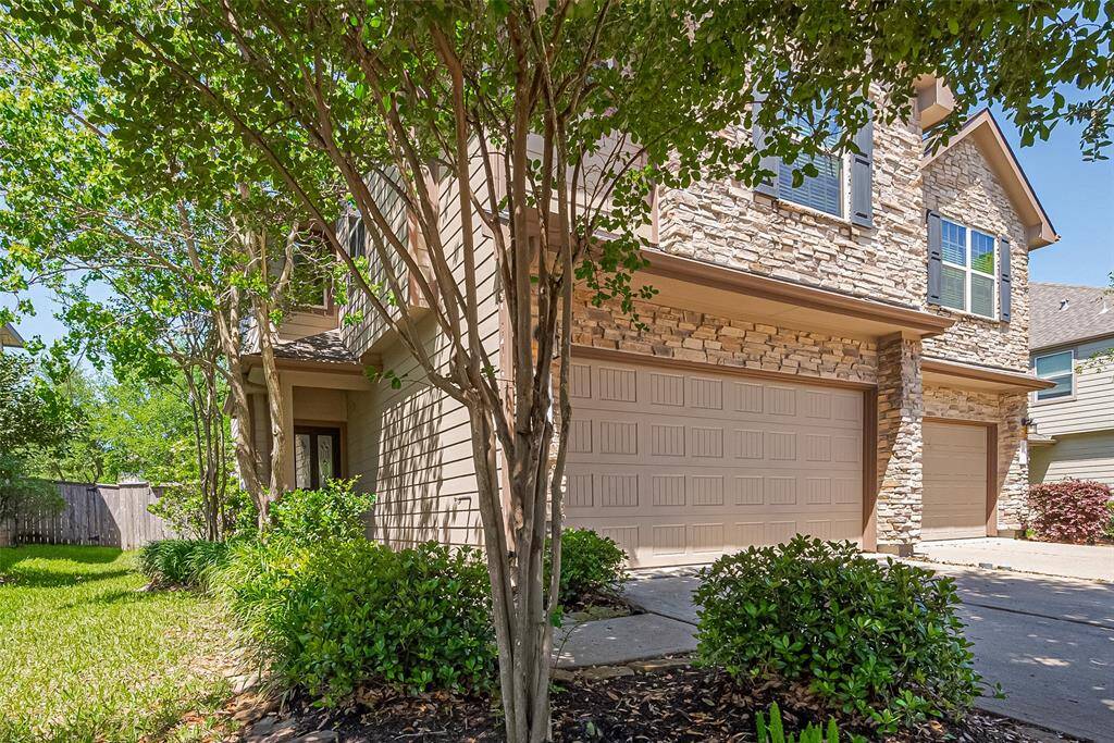 Private entry into the home with 2 car attached garage
