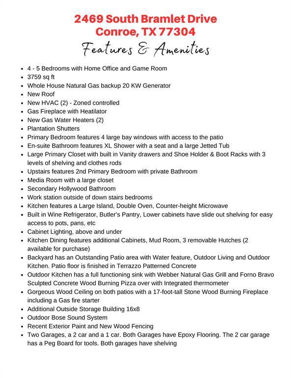 Wow! Look at the features and amenities!