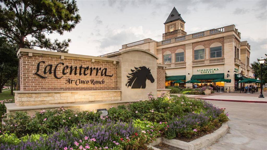 LaCenterra at Cinco Ranch offers a variety of retail shops, restaurants, and entertainment options, providing convenient access to shopping and dining experiences. ?
