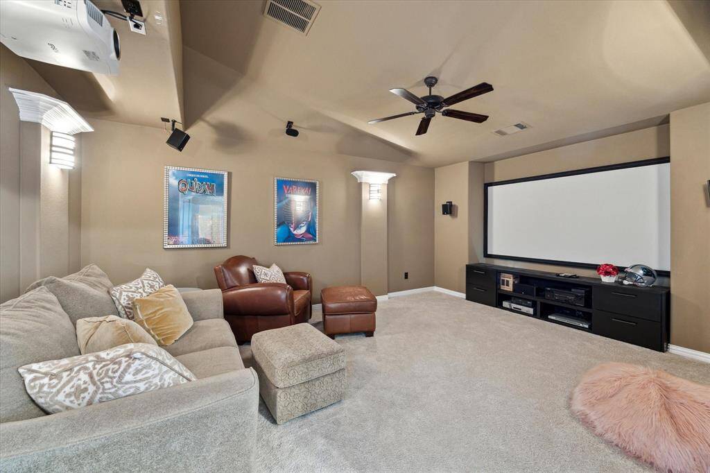 Home theater with projector!