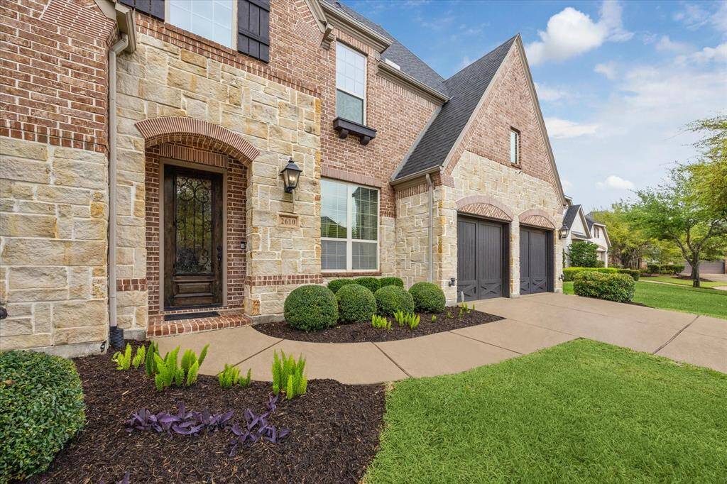 Beautiful stone and brick elevation!