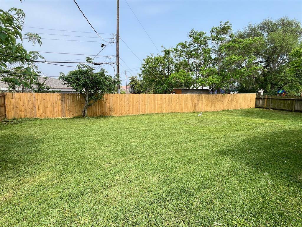 Another view of the backyard
