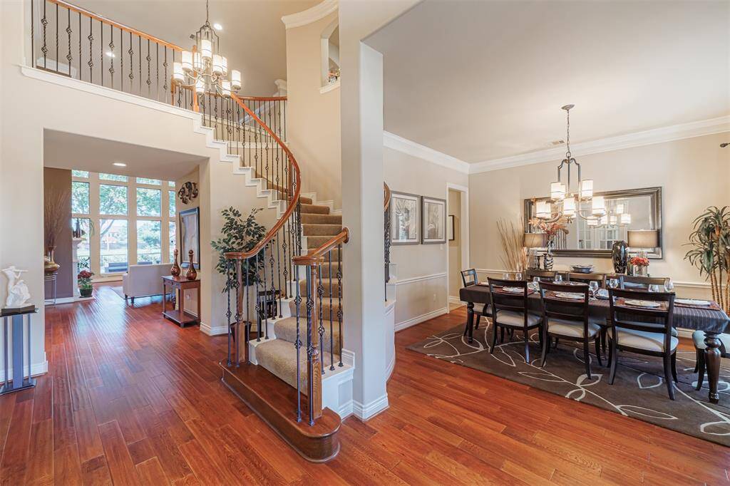 The front entry also leads to the formal dining room.