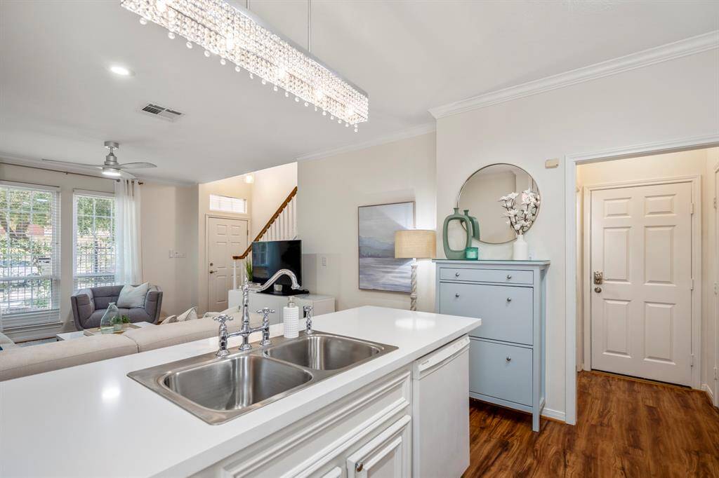 Modern touches found throughout the home.