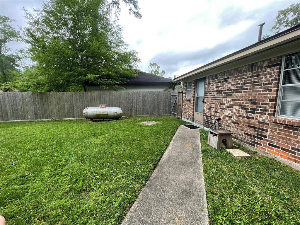 Sidewalk from garage to back door