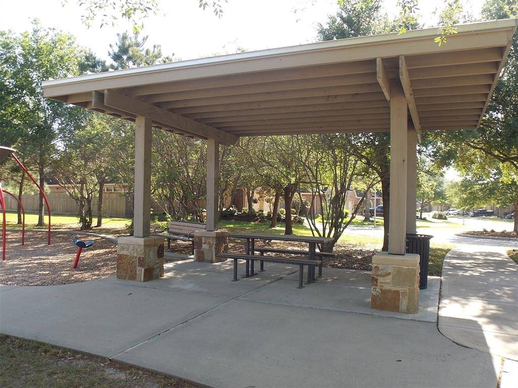Playground with sitting space.