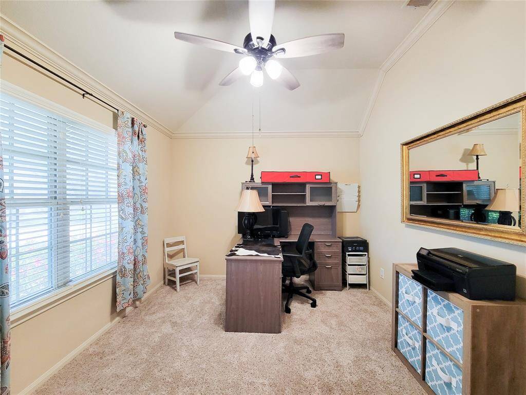 Home office/study overlooking the front yard