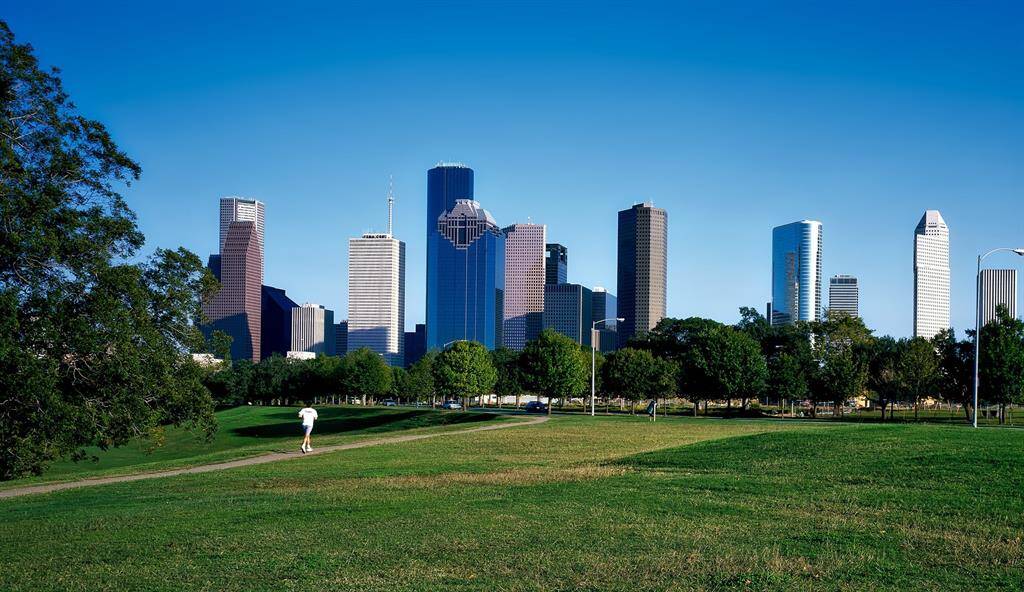 Houston skyline.