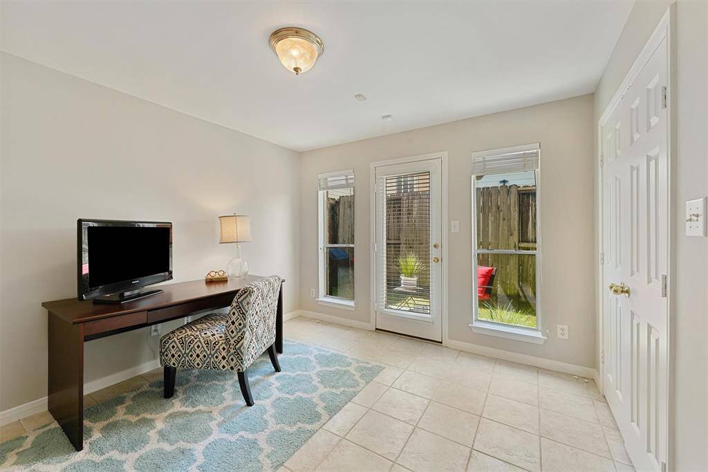 Bedroom or study/office on the first floor. Access to outdoor patio.