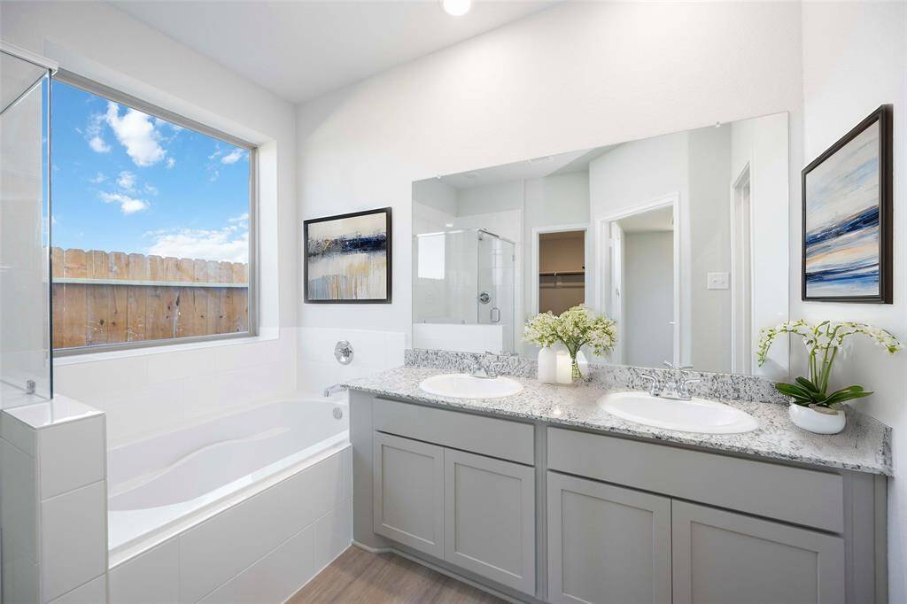 Virtually staged representation of the floor plan. Actual home features, colors, and details may vary.