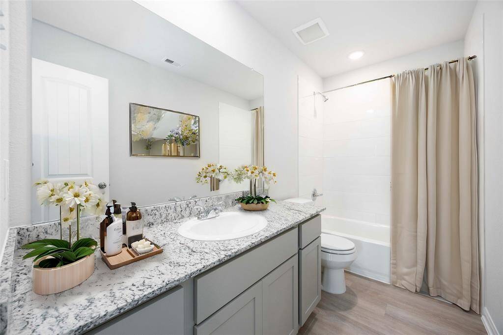 Virtually staged representation of the floor plan. Actual home features, colors, and details may vary.