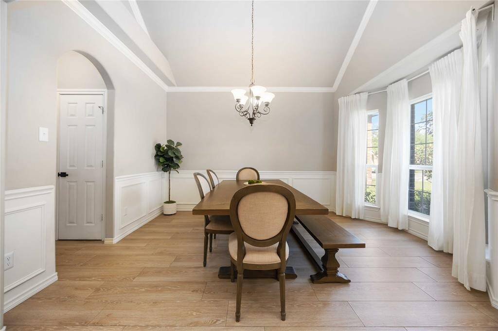 Formal dining room designed for memorable gatherings and refined meals, blending elegance with everyday functionality.