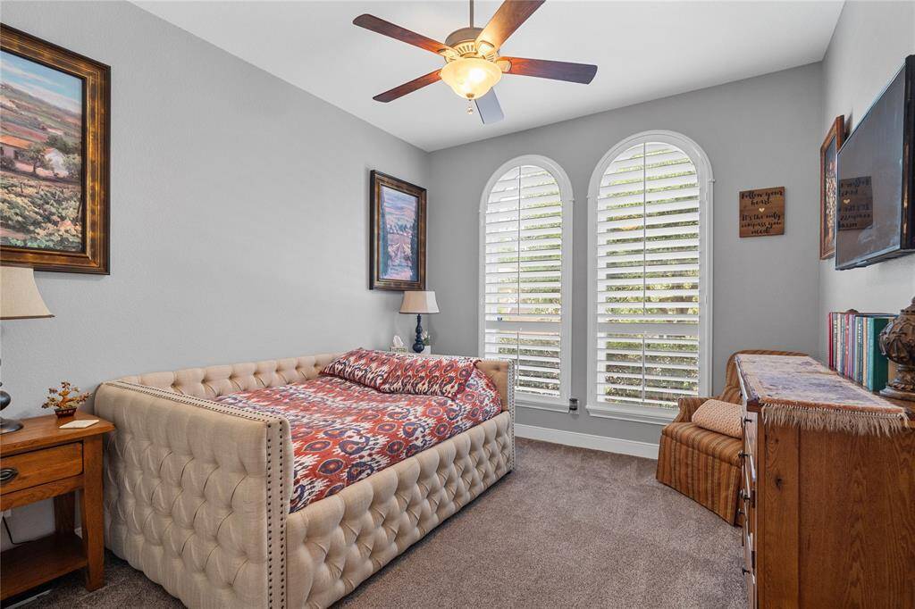 One of three secondarybedrooms.