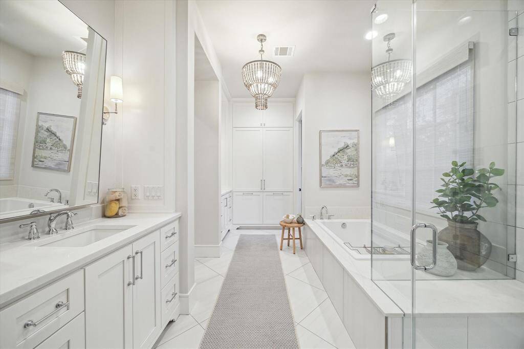 Primary bath rivals any luxury spa