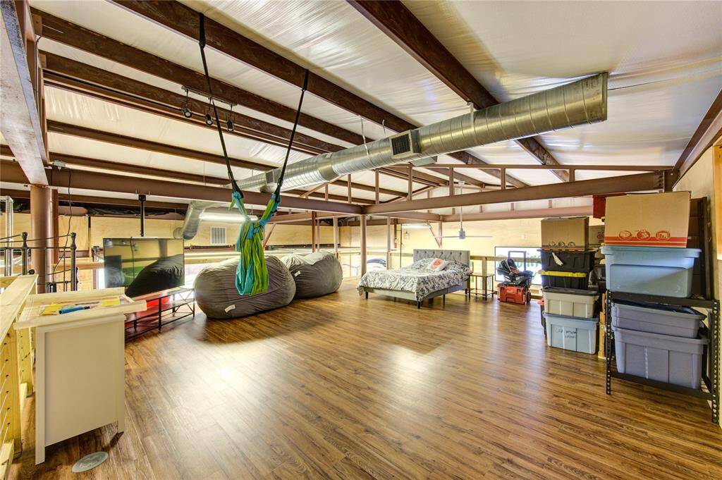 Convenient loft with recent vinyl plank flooring for those after party revelers! Of course it also serves as additional storage space but it is here if you need it for sleeping or hanging out!