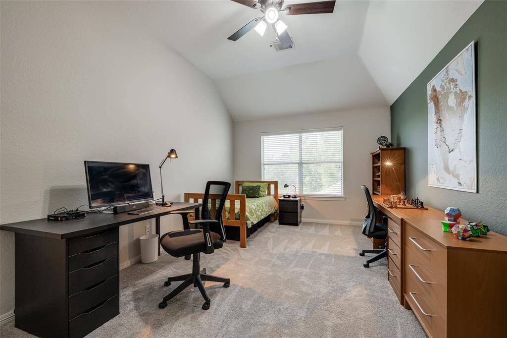 Large bedroom 3 with closet, ceiling fan, carpet  2024