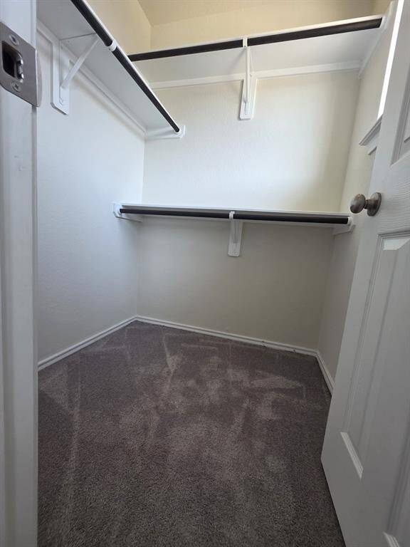 Spacious walking closet in secondary bedrooms