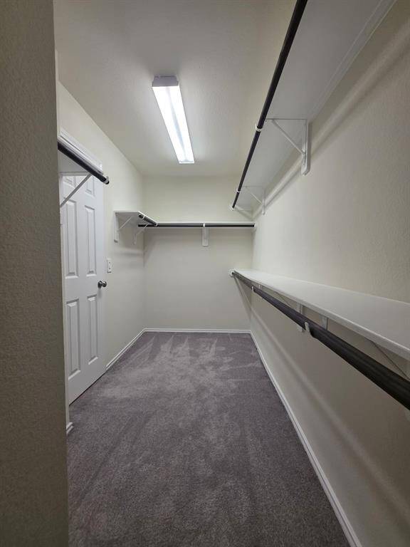 Large walking closet inside of ensuite.