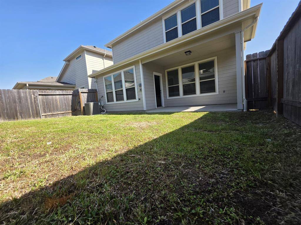 Back yard view of the house