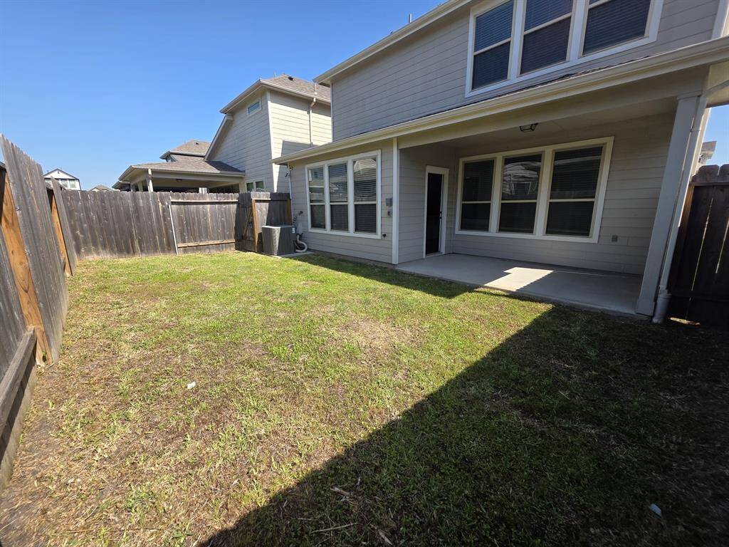 Back yard view of the house